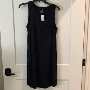 Black T-Shirt Dress - thin and stretchy